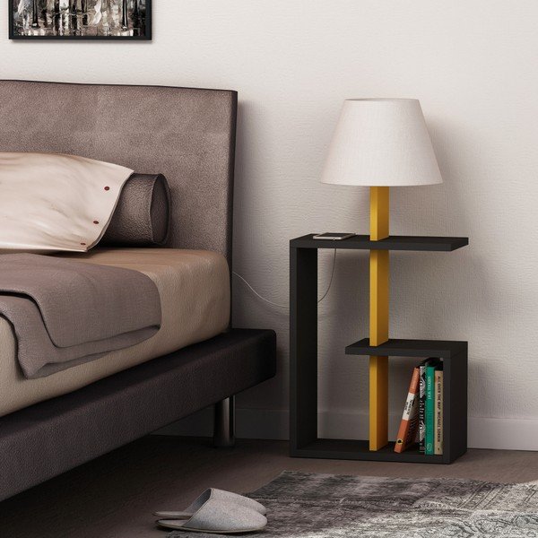 Antracito spalvos laisvai pastatomas šviestuvas "Homitis Saly-image-1