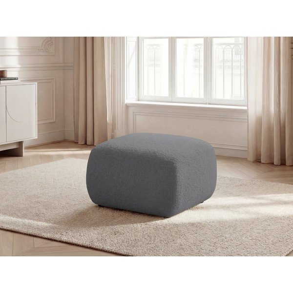 Pilkos spalvos taburetė iš boucle Montaigne – Bobochic Paris-image-1