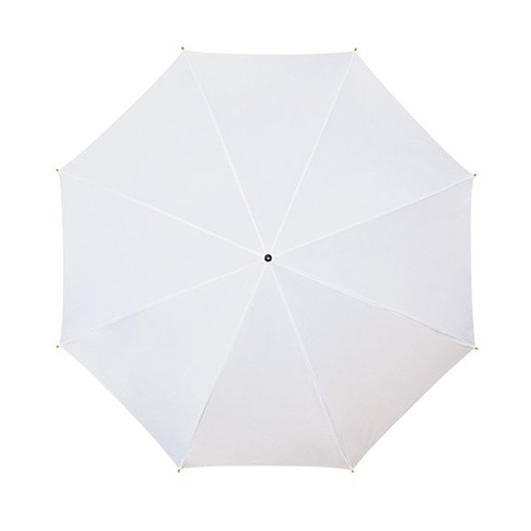 Baltas skėtis su medine rankena "Ambiance Wooden", ⌀ 102 cm-image-1