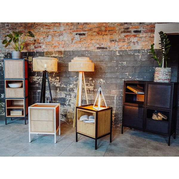 Juoda ąžuolo dekoro spintelė 45x102 cm Skap - CustomForm-image-1