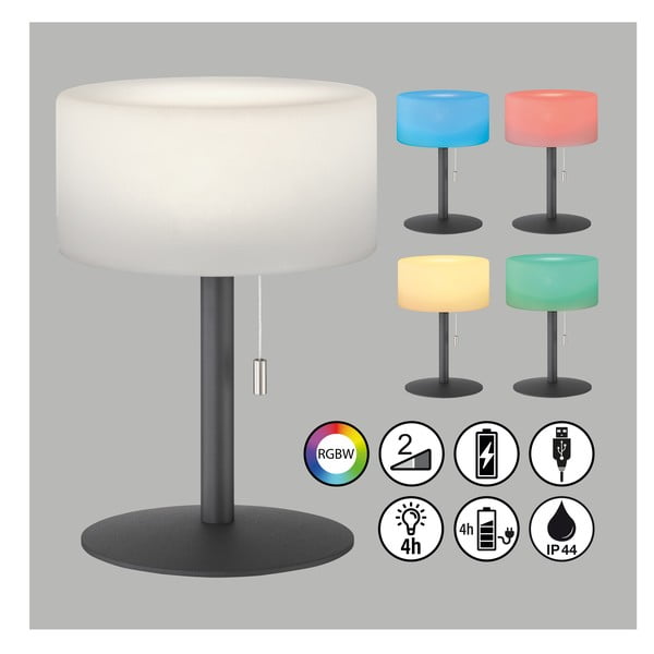 LED reguliuojamo apšvietimo lauko šviestuvas ø 18 cm Cadiz - Fischer & Honsel-image-1