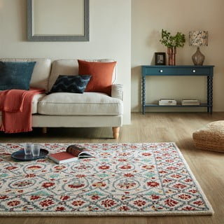 Rankų darbo iš vilnos kilimas raudonos spalvos/mėlynos spalvos 120x170 cm Iris Traditional – Flair Rugs
