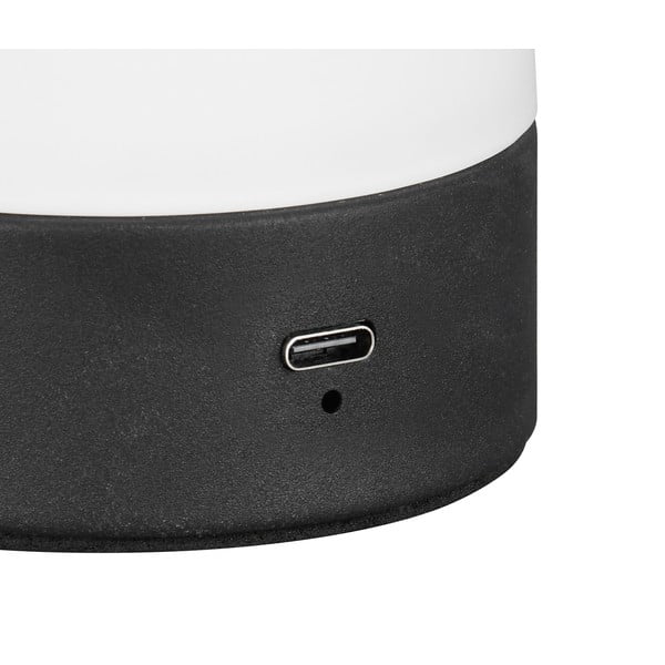 Matinės baltos spalvos stalinis šviestuvas LED (aukštis 18 cm) su stiklo gaubtu Dooley – Reality-image-3