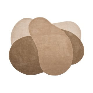 Iš vilnos kilimas rudos spalvos 110x140 cm Denton – Bloomingville