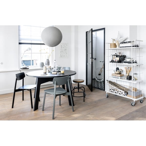 Pilka kėdė su sėdyne iš mango medienos vtwonen Spider-image-1