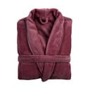 Chalatas bordo spalvos iš mikropliušo L/XL Cosy – Tiseco Home Studio