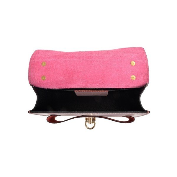 Rožinė odinė rankinė Roberta M Ferra Rosa-image-3