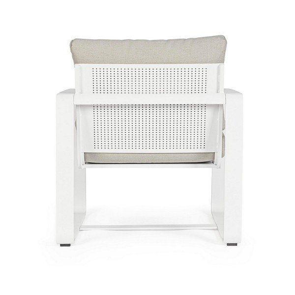 Baltos spalvos metalinis sodo krėslas Merrigan   – Bizzotto-image-4