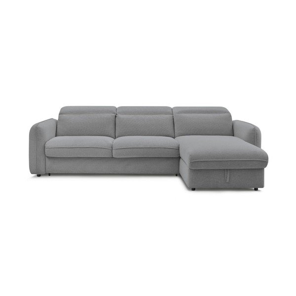 Pilkos spalvos kampinė sofa Achille – Bobochic Paris