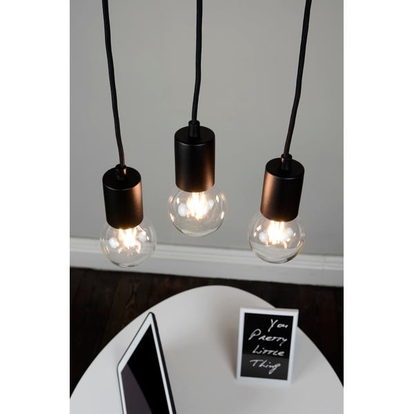 Juodas trijų šakų pakabinamas šviestuvas Sotto Luce Cero Basic-image-2