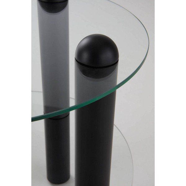 Iš stiklo apvalios formos šoninis stalas ø 48 cm Egan – Jotex-image-3