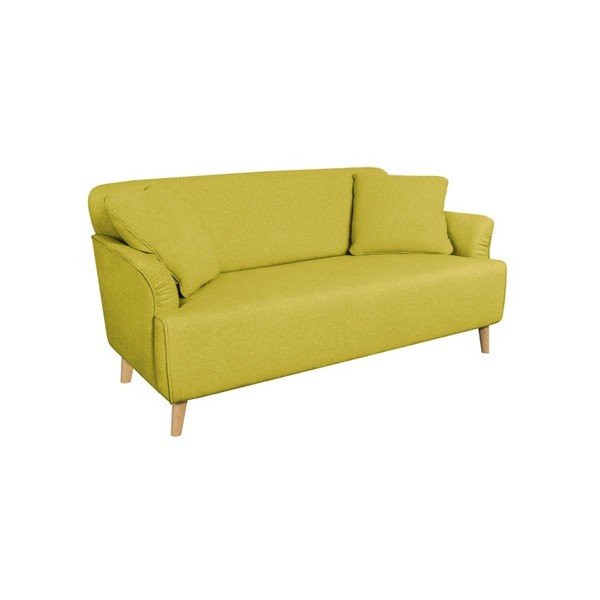 Geltona dviejų vietų sofa "Kooko Home Funk-image-1