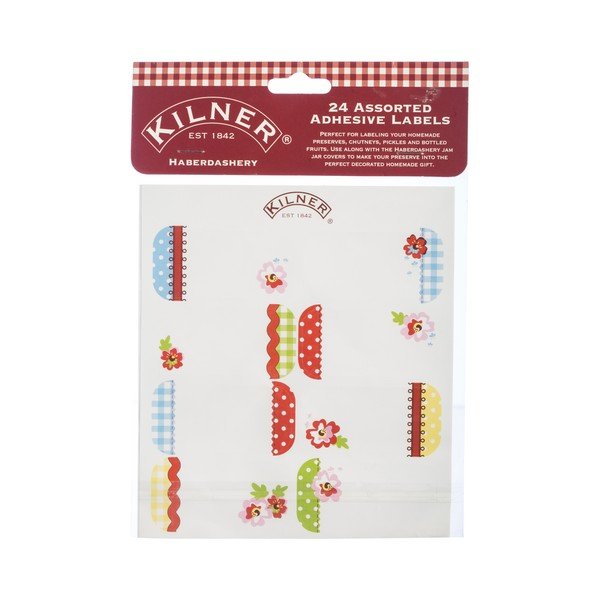 24 etiketės Kilnerio stiklainiams