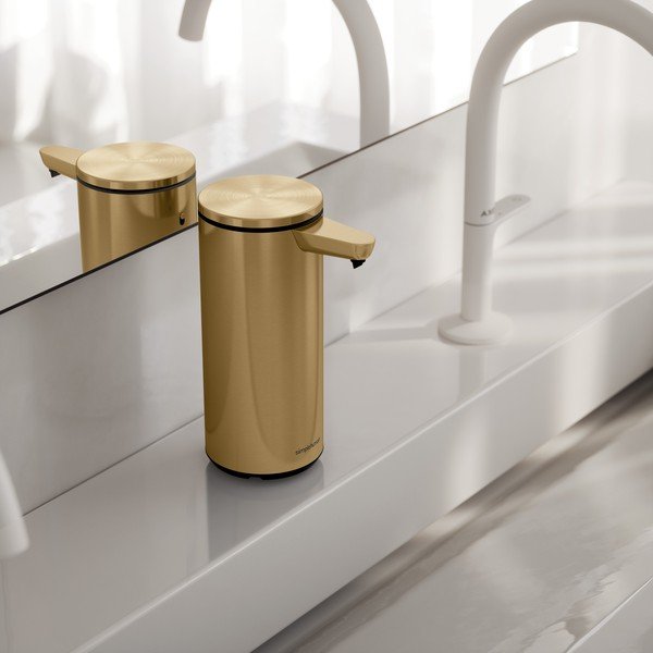Automatinis blizgios auksinės spalvos iš plieno muilo dozatorius 266 ml – simplehuman-image-1