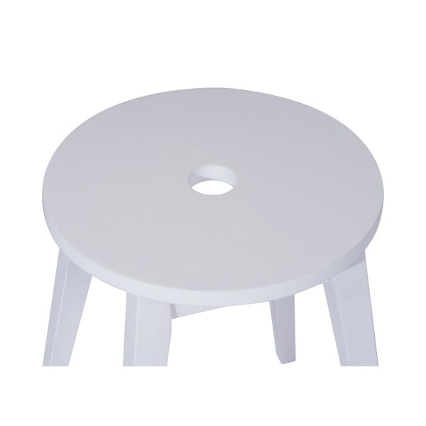Balta kaučiukmedžio medienos taburetė Club - Bonami Selection-image-2