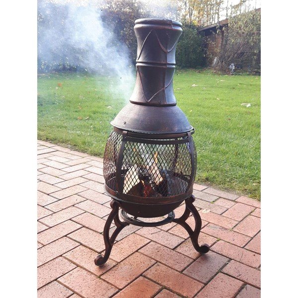 Iš ketaus lauko židinys ir krosnis ø 50 cm – Garden Pleasure-image-1