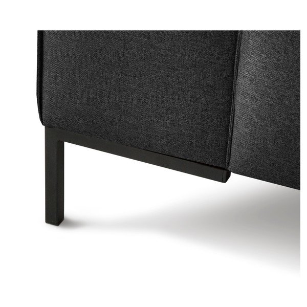 "Cosmopolitan Design Seville" tamsiai pilka kampinė sofa, kairysis kampas-image-4