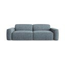 Pilkai mėlynos spalvos iš šenilinio audinio sofa 244 cm Omao – Makamii