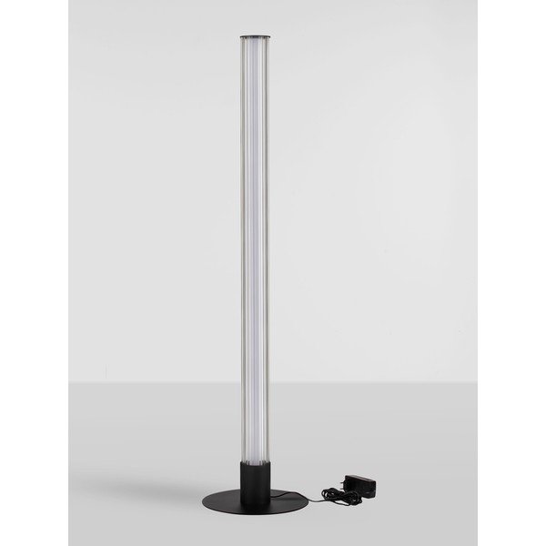 Matinės juodos spalvos iš aliuminio pastatomas šviestuvas LED su pritemdymo funkcija (aukštis 130 cm) su stiklo gaubtu Glovia – Nova Luce-image-4