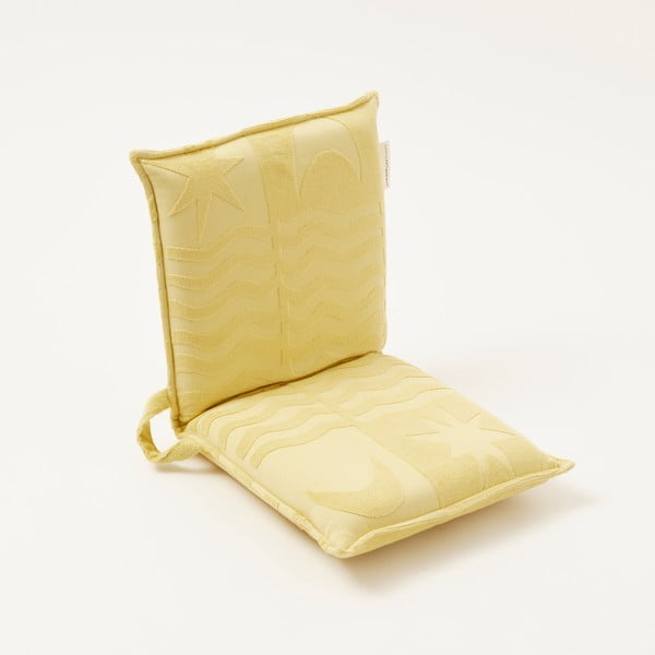 Geltona paplūdimio kėdė Sunnylife Terry, 93 x 43 cm