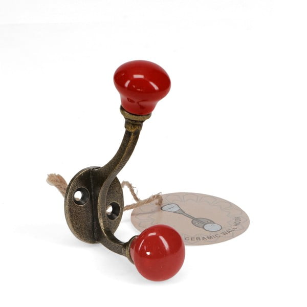 Raudonos spalvos iš metalo sieninė lentyna 3 cm – Rex London-image-2