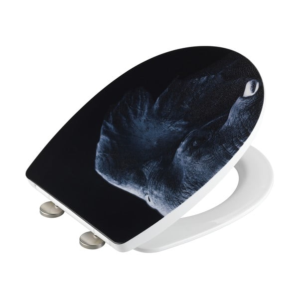 Juoda tualeto sėdynė iš nerūdijančio plieno Weko Elephant-image-2