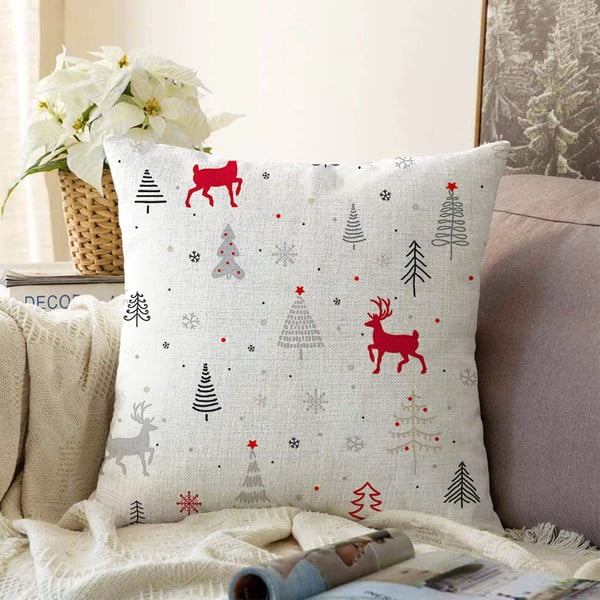 Kalėdinis šenilinis užvalkalas Minimalist Cushion Covers Nordic Christmas, 55 x 55 cm