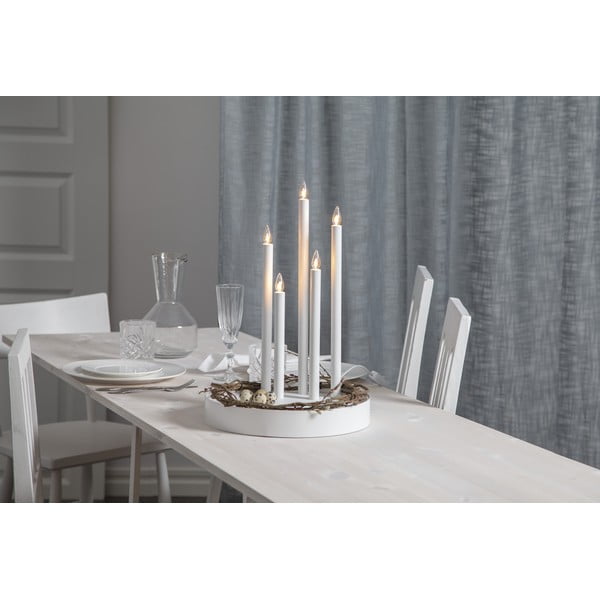 Šviečianti dekoracija baltos spalvos ø 32 cm Deco – Star Trading-image-4