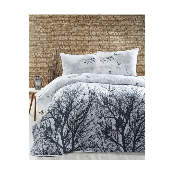 Lengvas lovos užvalkalas su užvalkalais Peace Grey, 200 x 220 cm