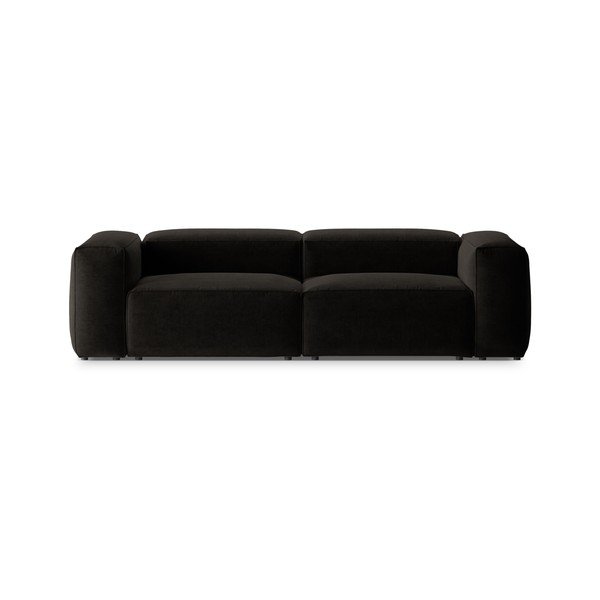 Juodos spalvos sofa 264 cm Bergamo – Cosmopolitan Design