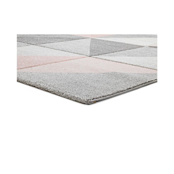 Rožinis ir pilkas kilimas Universal Retudo Naia, 140 x 200 cm-image-2