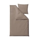 Taupe spalvos iš damasko viengulė/itin ilga patalynė 140x220 cm Tiles – Södahl