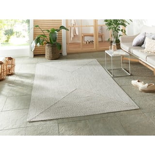 Baltas/smėlio spalvos lauko kilimas 150x80 cm - NORTHRUGS
