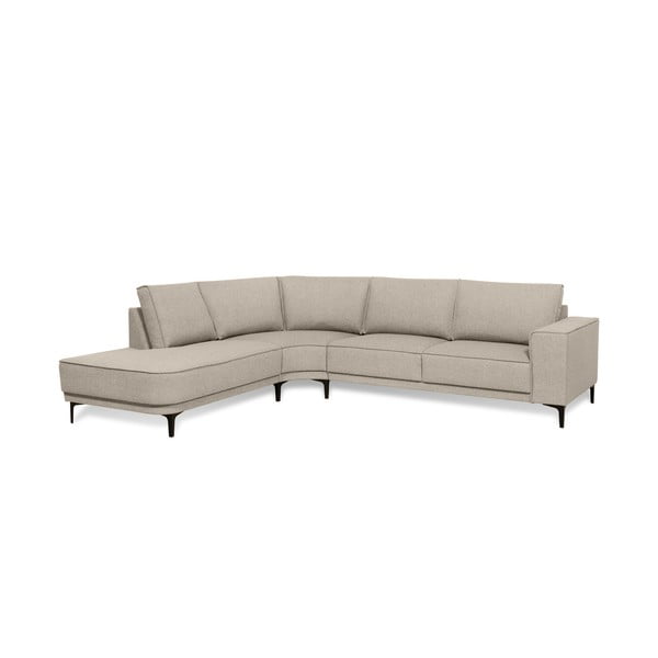 Kampinė sofa smėlio spalvos (su kairiuoju kampu) Copenhagen – Scandic-image-2