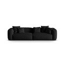Sofa juodos spalvos 320 cm Martina – Micadoni Home