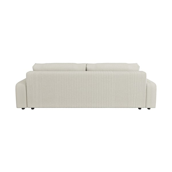 Kreminės spalvos iš kordinio velveto sulankstoma/su sandėliavimo vieta sofa 234 cm Sara – Ropez-image-2