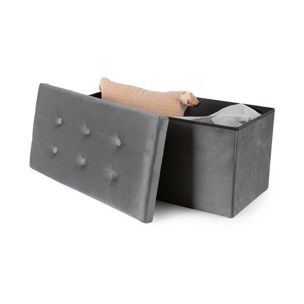Pufas iš velveto pilkos spalvos – Compactor-image-3