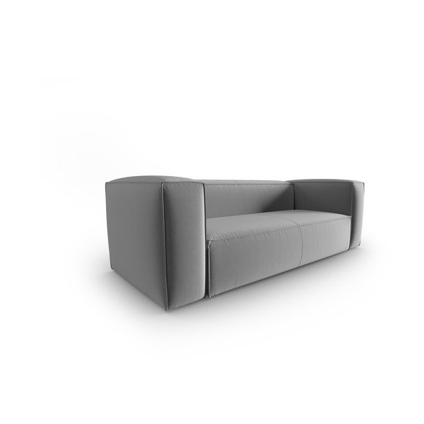 Iš velveto sofa pilkos spalvos 200 cm Mackay – Cosmopolitan Design-image-2