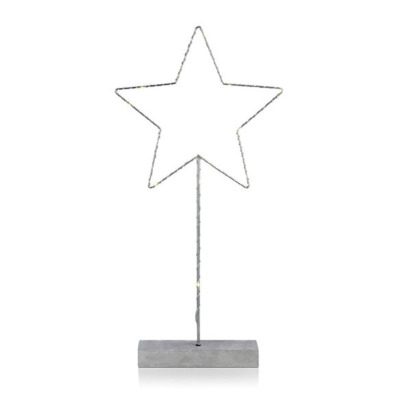 Markslöjd Malin Star LED grindų šviestuvas, aukštis 51 cm
