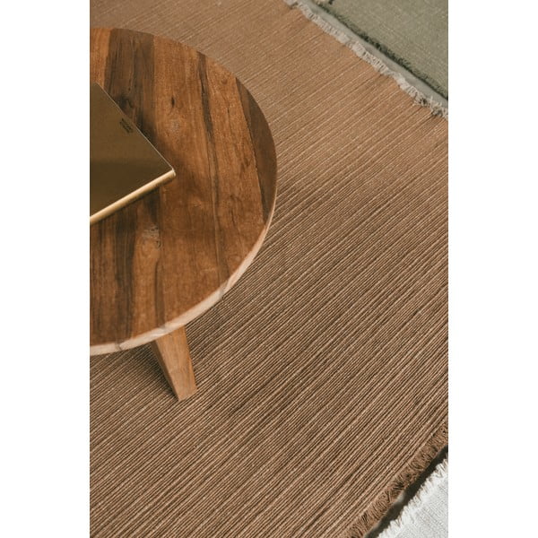 Rankų darbo ochros spalvos iš medvilnės kilimas 200x300 cm Handloom – Lorena Canals-image-4