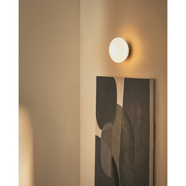 Baltos spalvos/juodos spalvos sieninė lempa ø 15 cm Bamila – Kave Home-image-1