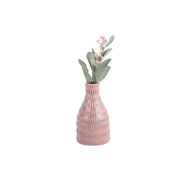 Šviesiai rožinė keraminė vaza PT LIVING Nostalgija, aukštis 16 cm