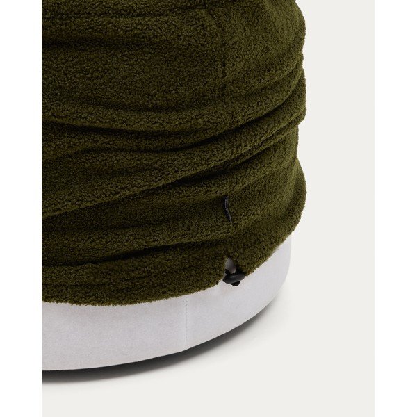 Žalios spalvos iš boucle pufas Kaeli – Kave Home-image-2