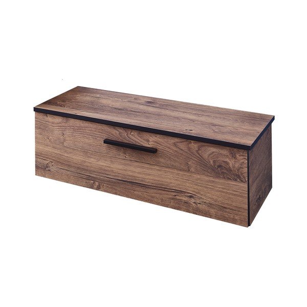 Rudos spalvos pakabinama ąžuolinė spintelė po praustuvu 71x27,5 cm Set 374 - Pelipal-image-2