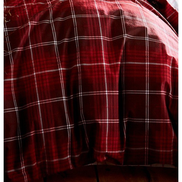 Raudona medvilninė patalynė Catherine Lansfield Brushed Tartan, 200 x 200 cm-image-3