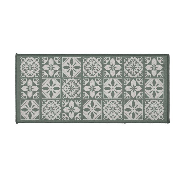 Žalios spalvos iš tekstilės vonios kilimėlis 50x120 cm Constantine – douceur d'intérieur