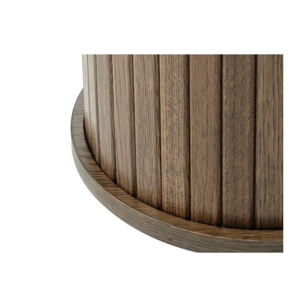 Ąžuolinis apvalus kavos staliukas ø 50 cm Nola - Unique Furniture-image-2