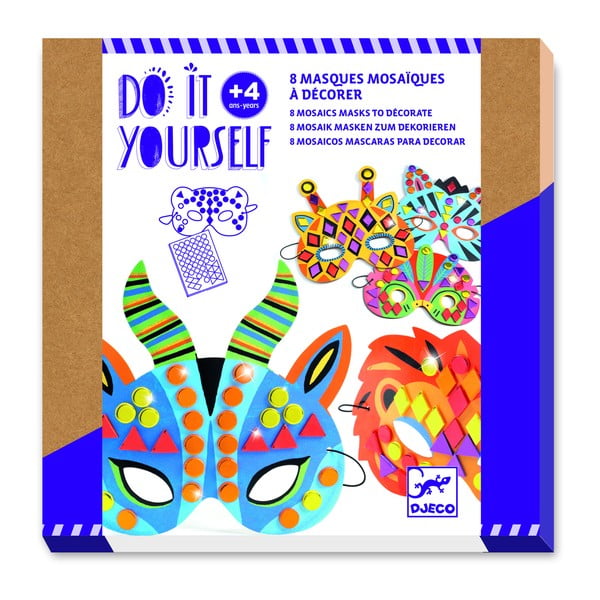 Rinkinys 8 gyvūnų kaukėms gaminti Djeco Jungle-image-1