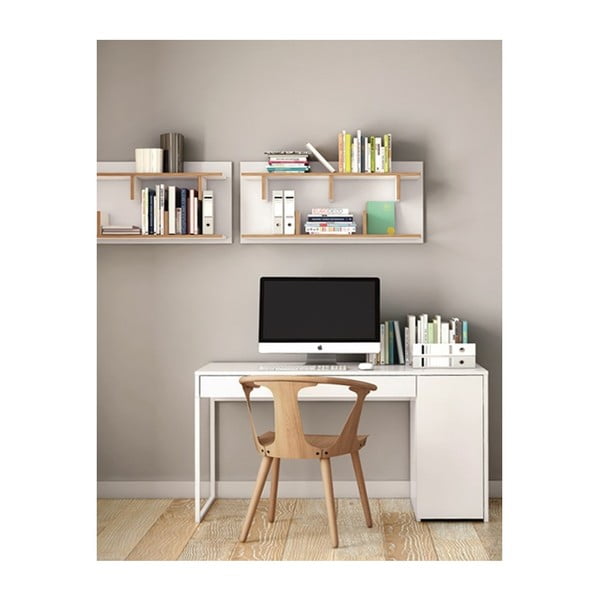 Baltas darbo stalas TemaHome Prado-image-2