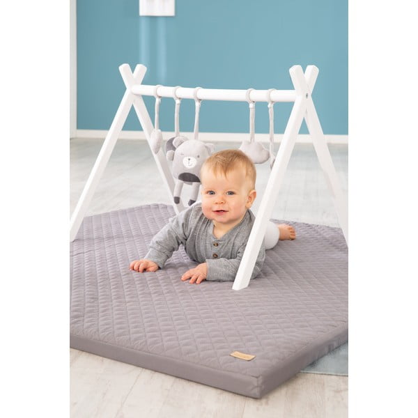 Tamsiai pilkos spalvos vaikų žaidimų kilimėlis 120x120 cm Style – Roba-image-1